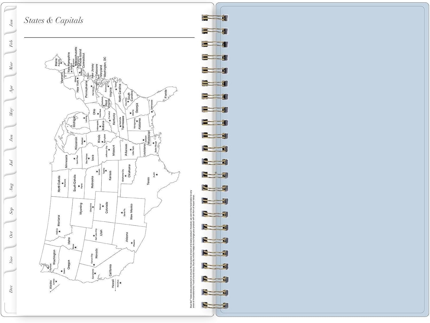image:imageBlue Sky 2027 Weekly amp Monthly Planner Calendar 5x8 ElenoraElenora 2027