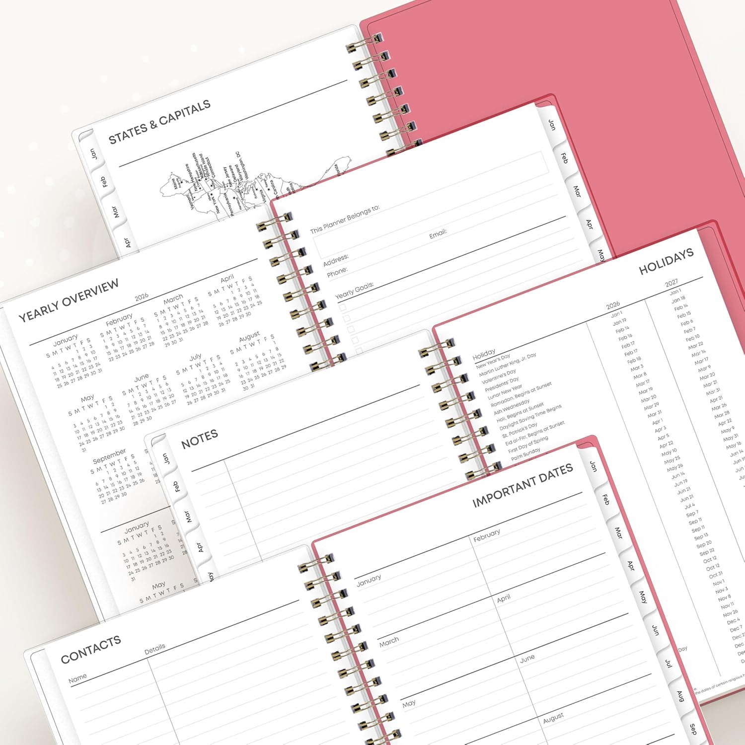 image:imageBlue Sky 2027 Weekly amp Monthly Planner Calendar 5x8 Fly ByFly By 2026