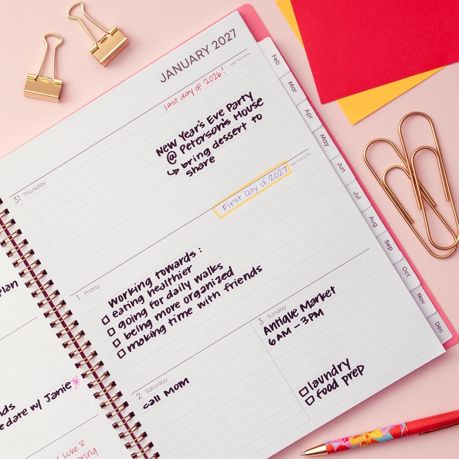 image:imageBlue Sky 2027 Weekly amp Monthly Planner Calendar 5x8 Fly ByFly By 2027