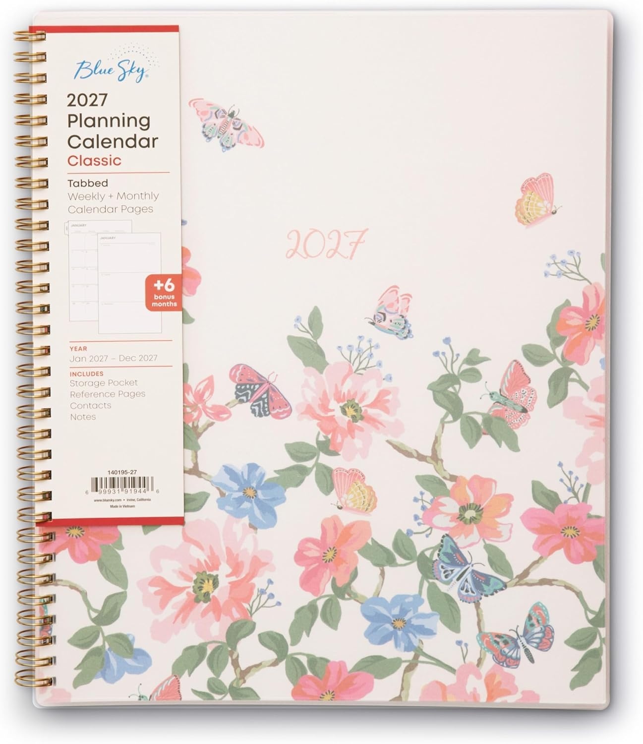 image:imageBlue Sky 2027 Weekly amp Monthly Planner Calendar 5x8 Fly ByFly By 2027