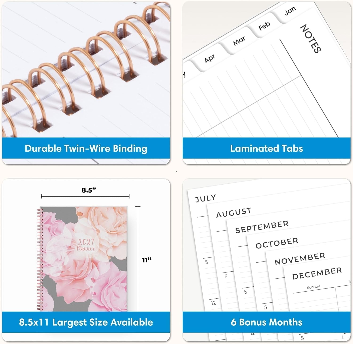image:imageBlue Sky 2027 Weekly amp Monthly Planner Calendar 5x8 JoselynJoselyn 2027