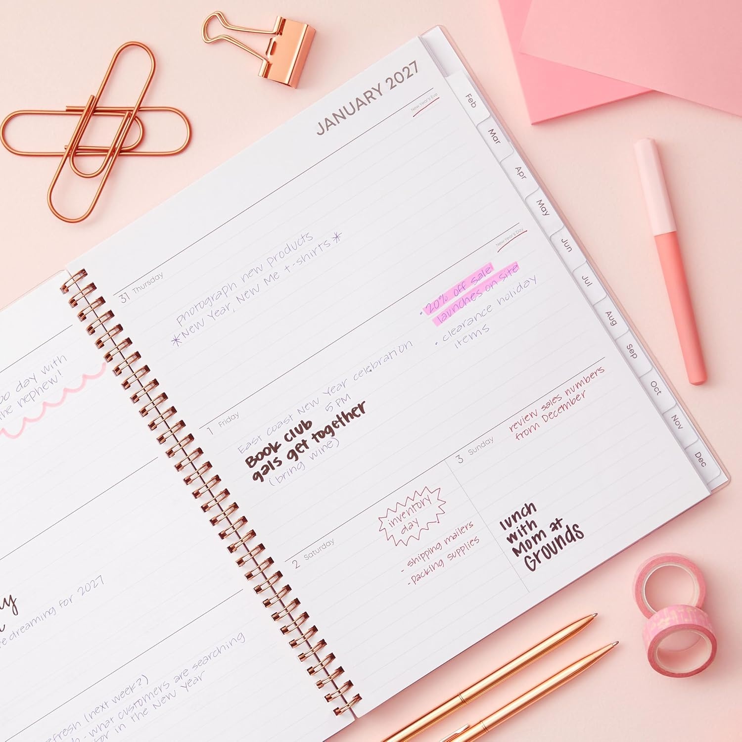 image:imageBlue Sky 2027 Weekly amp Monthly Planner Calendar 5x8 JoselynJoselyn 2027