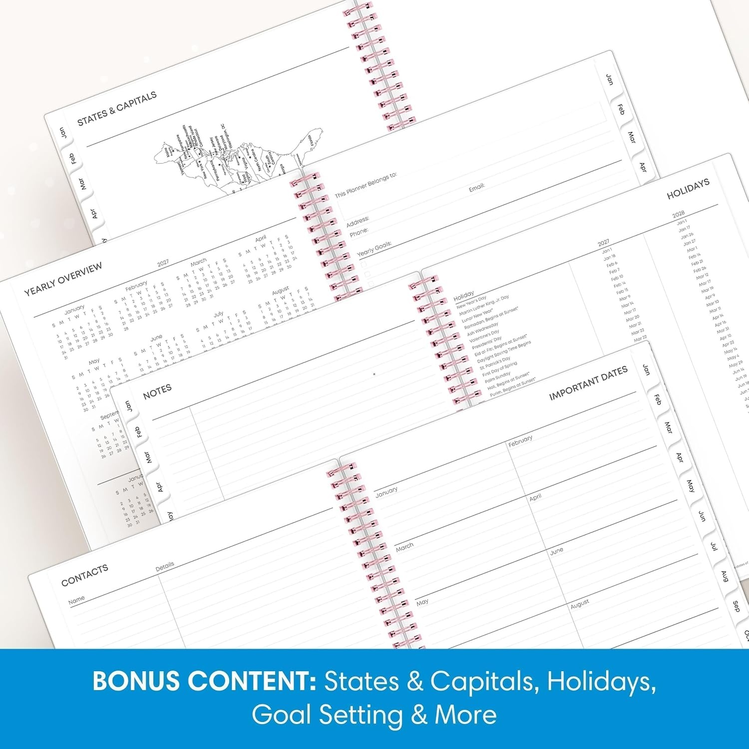 image:imageBlue Sky 2027 Weekly amp Monthly Planner Calendar 5x8 JoselynJoselyn 2027