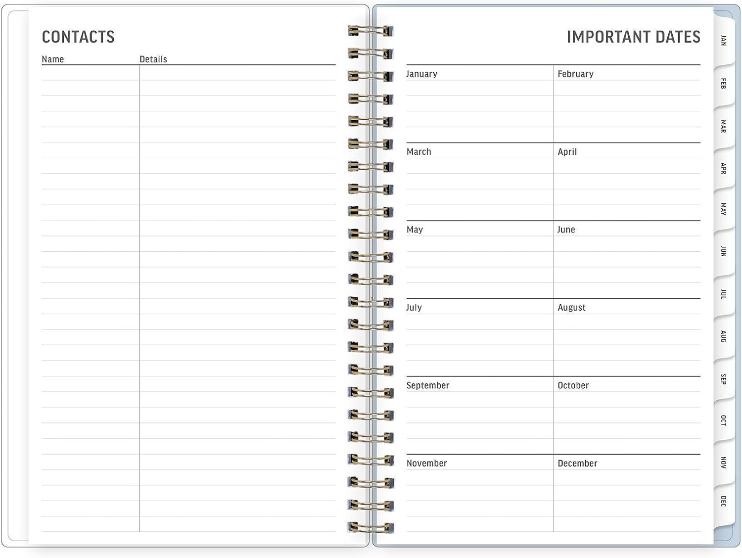 image:imageBlue Sky 2027 Weekly amp Monthly Planner Calendar 5x8 Large Print MoyerMoyer 2027