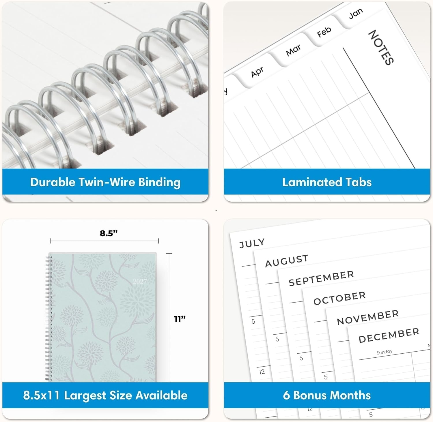 image:imageBlue Sky 2027 Weekly amp Monthly Planner Calendar 5x8 Rue Du FloreRue Du Flore 2027