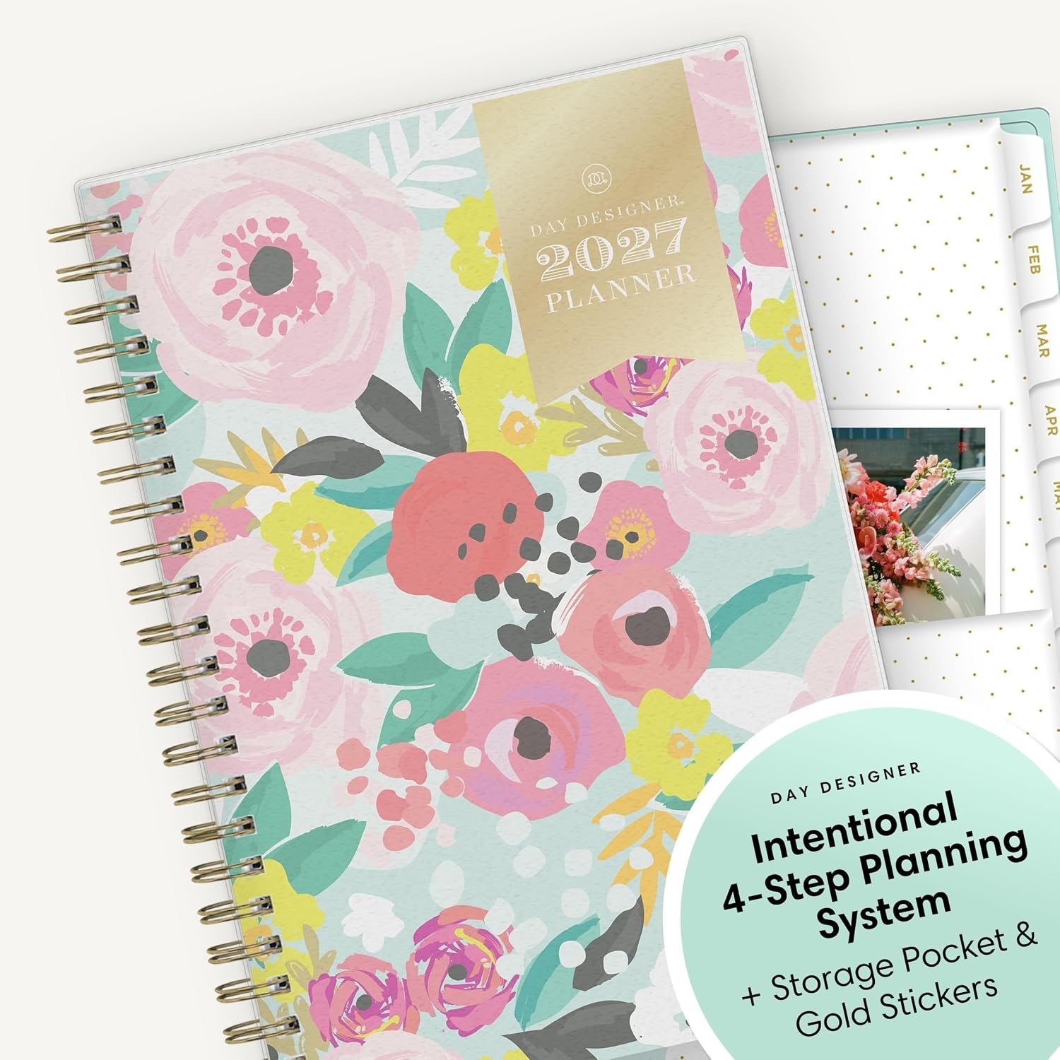 image:imageBlue Sky 2027 Weekly amp Monthly Planner Calendar 5x8 Secret Garden MintSecret Garden Mint 2027