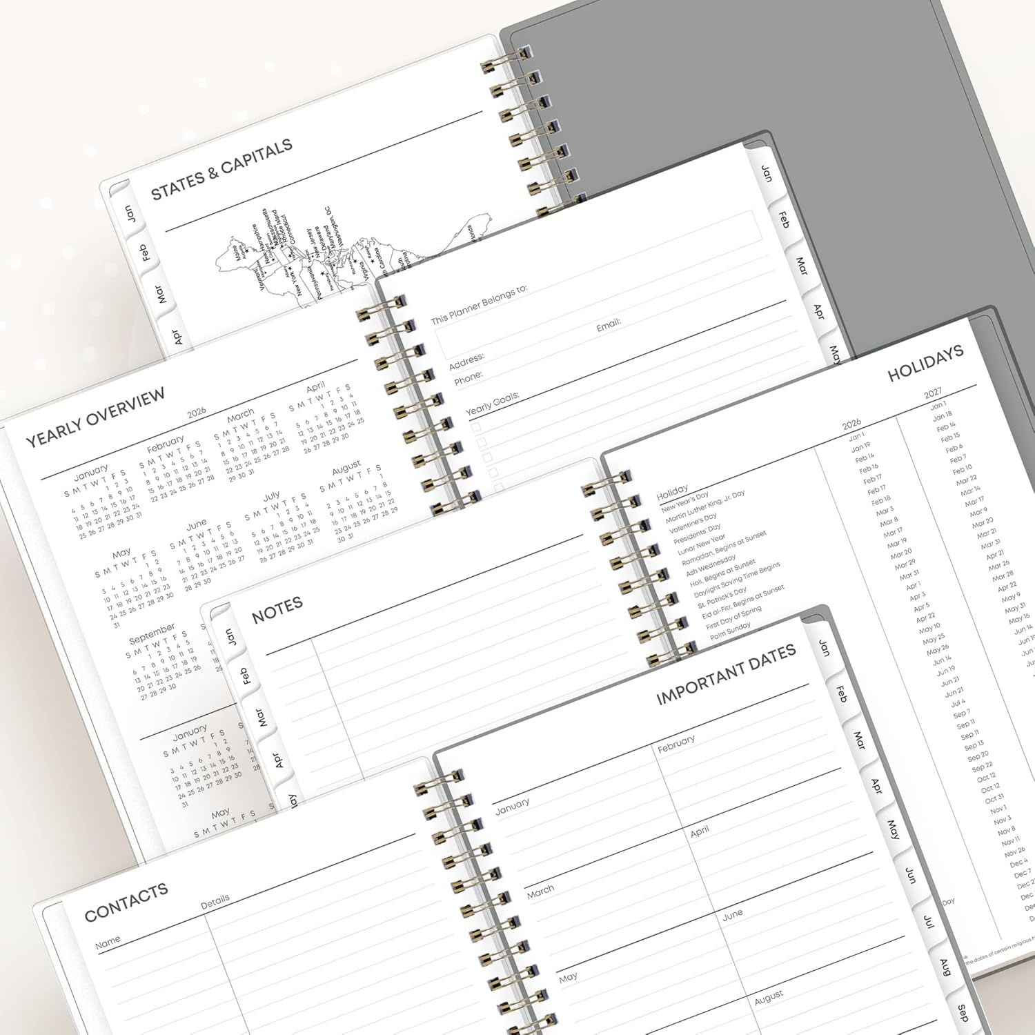 image:imageBlue Sky 2027 Weekly amp Monthly Planner Calendar 5x8 SophieSophie 2026