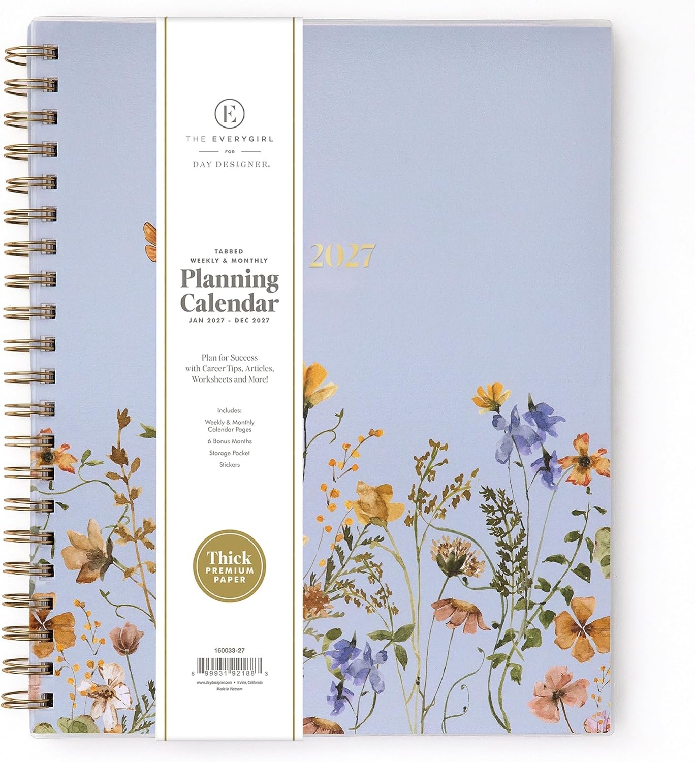 image:imageBlue Sky 2027 Weekly amp Monthly Planner Calendar 5x8 Stratford CoastalStratford Coastal 2027