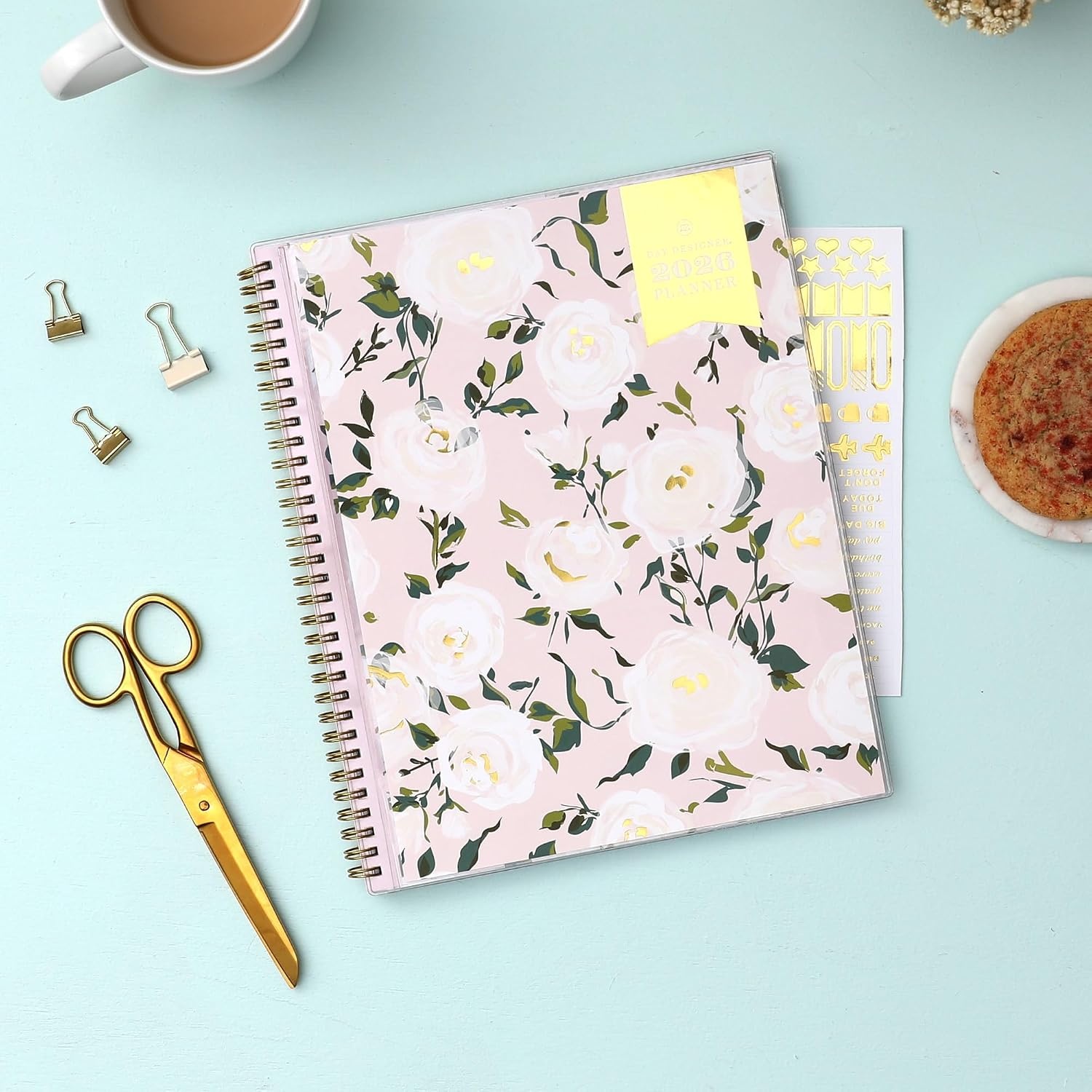 image:imageBlue Sky Day Designer 2027 Weekly amp Monthly Planner 5x8 Coming Up RosesComing Up Roses 2026