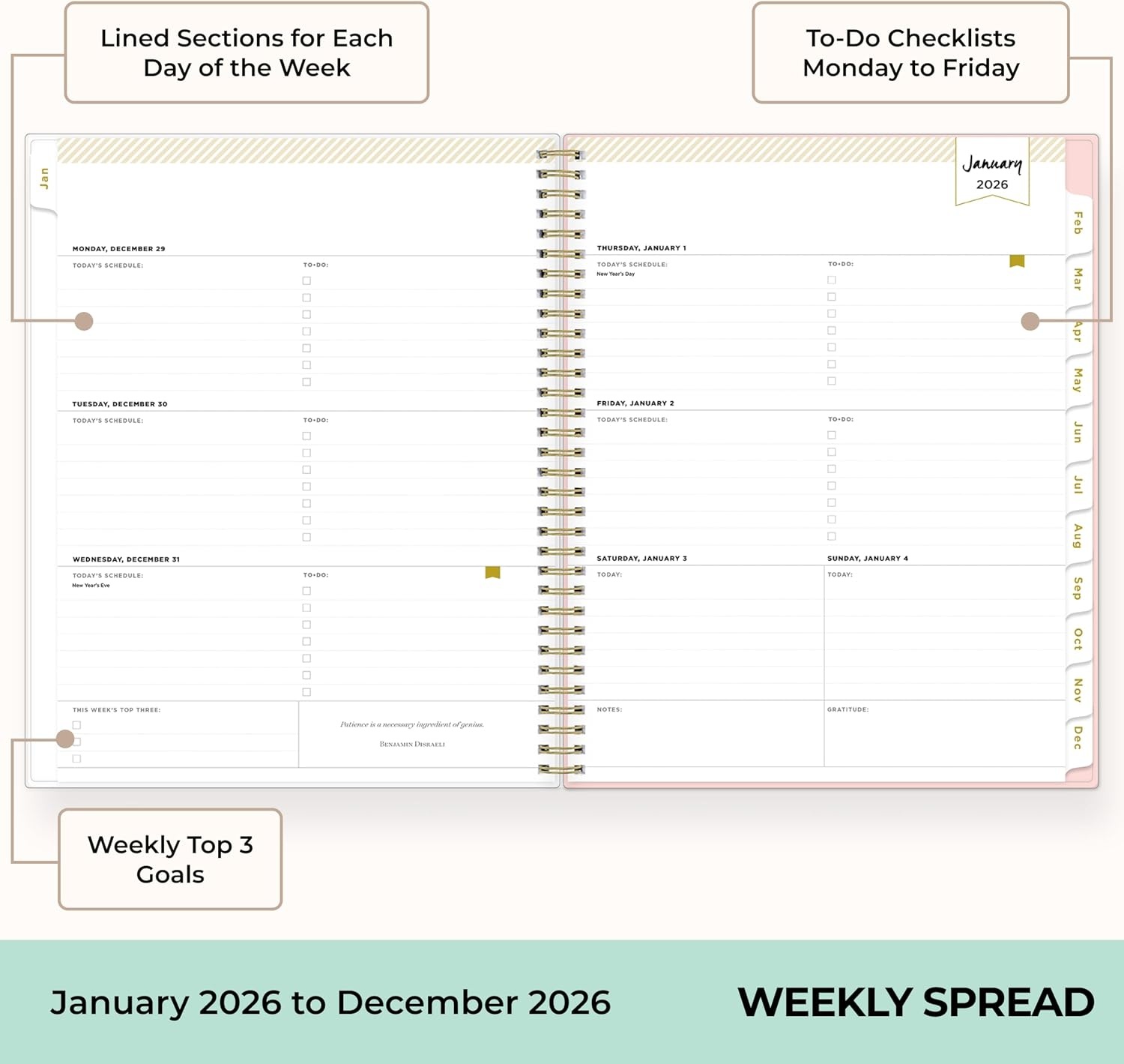 image:imageBlue Sky Day Designer 2027 Weekly amp Monthly Planner 5x8 Coming Up RosesComing Up Roses 2026
