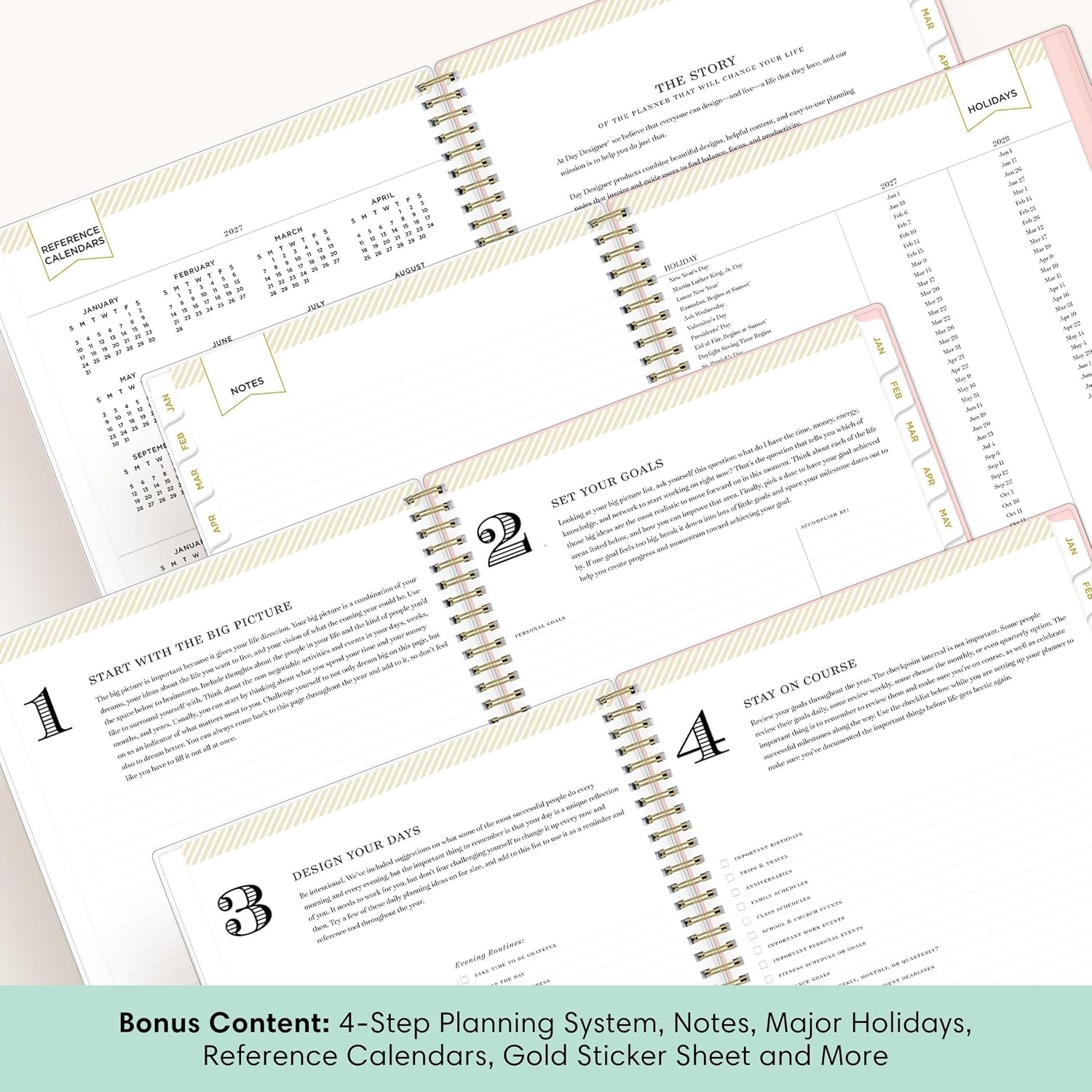 image:imageBlue Sky Day Designer 2027 Weekly amp Monthly Planner 5x8 Coming Up RosesComing Up Roses 2027