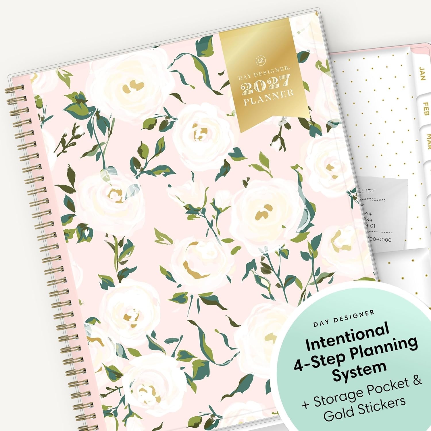 image:imageBlue Sky Day Designer 2027 Weekly amp Monthly Planner 5x8 Coming Up RosesComing Up Roses 2027