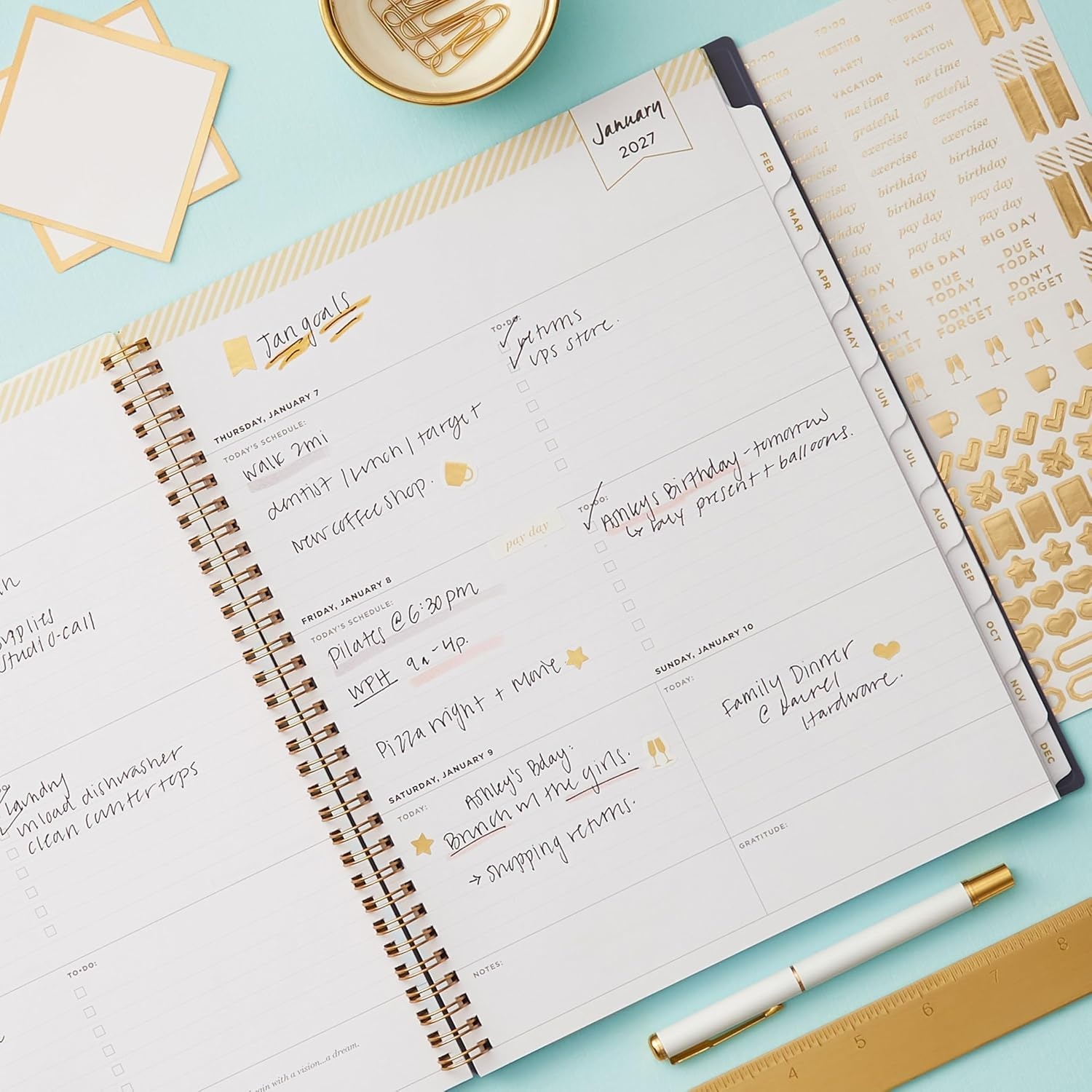 image:imageBlue Sky Day Designer 2027 Weekly amp Monthly Planner 5x8 Peyton NavyPeyton Navy 2027