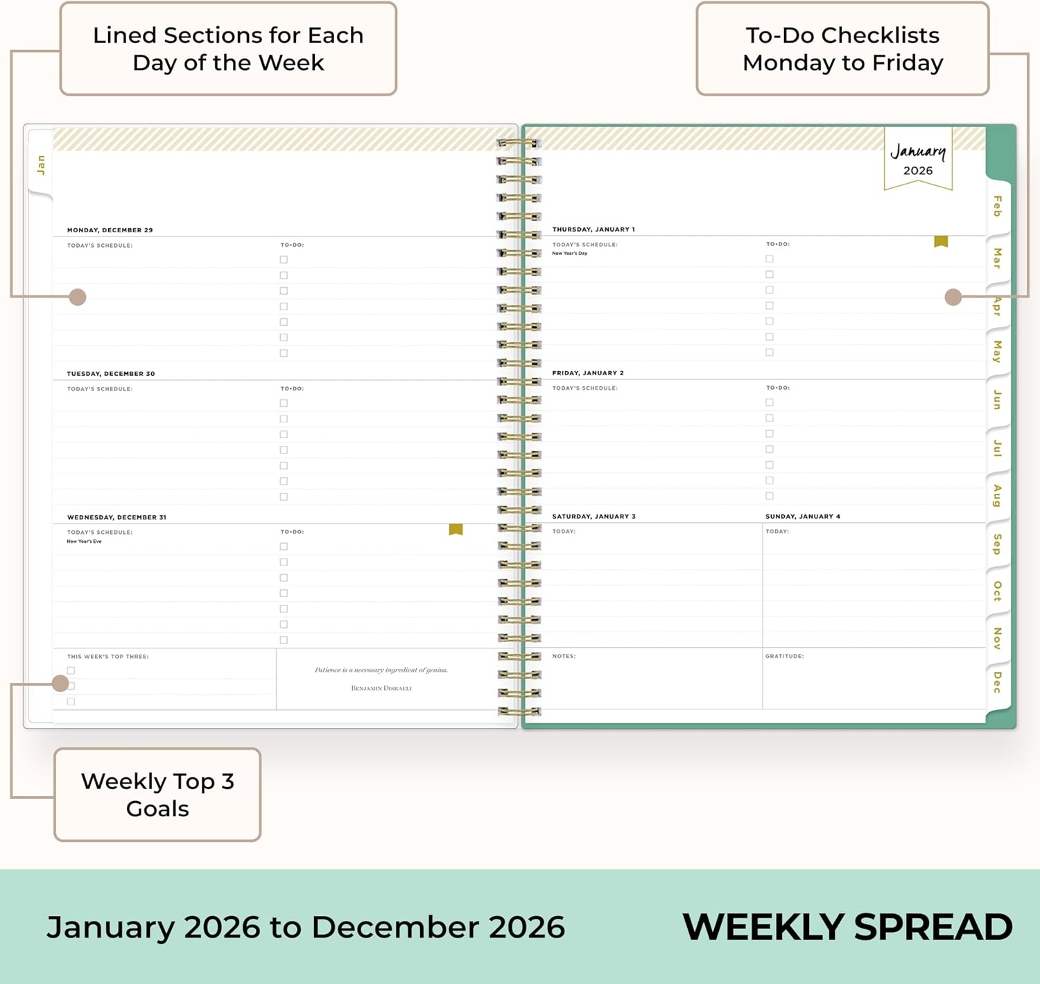 image:imageBlue Sky Day Designer 2027 Weekly amp Monthly Planner 5x8 Peyton WhitePeyton White 2026