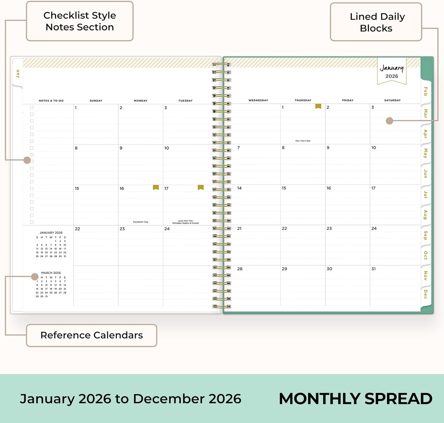 image:imageBlue Sky Day Designer 2027 Weekly amp Monthly Planner 5x8 Peyton WhitePeyton White 2026