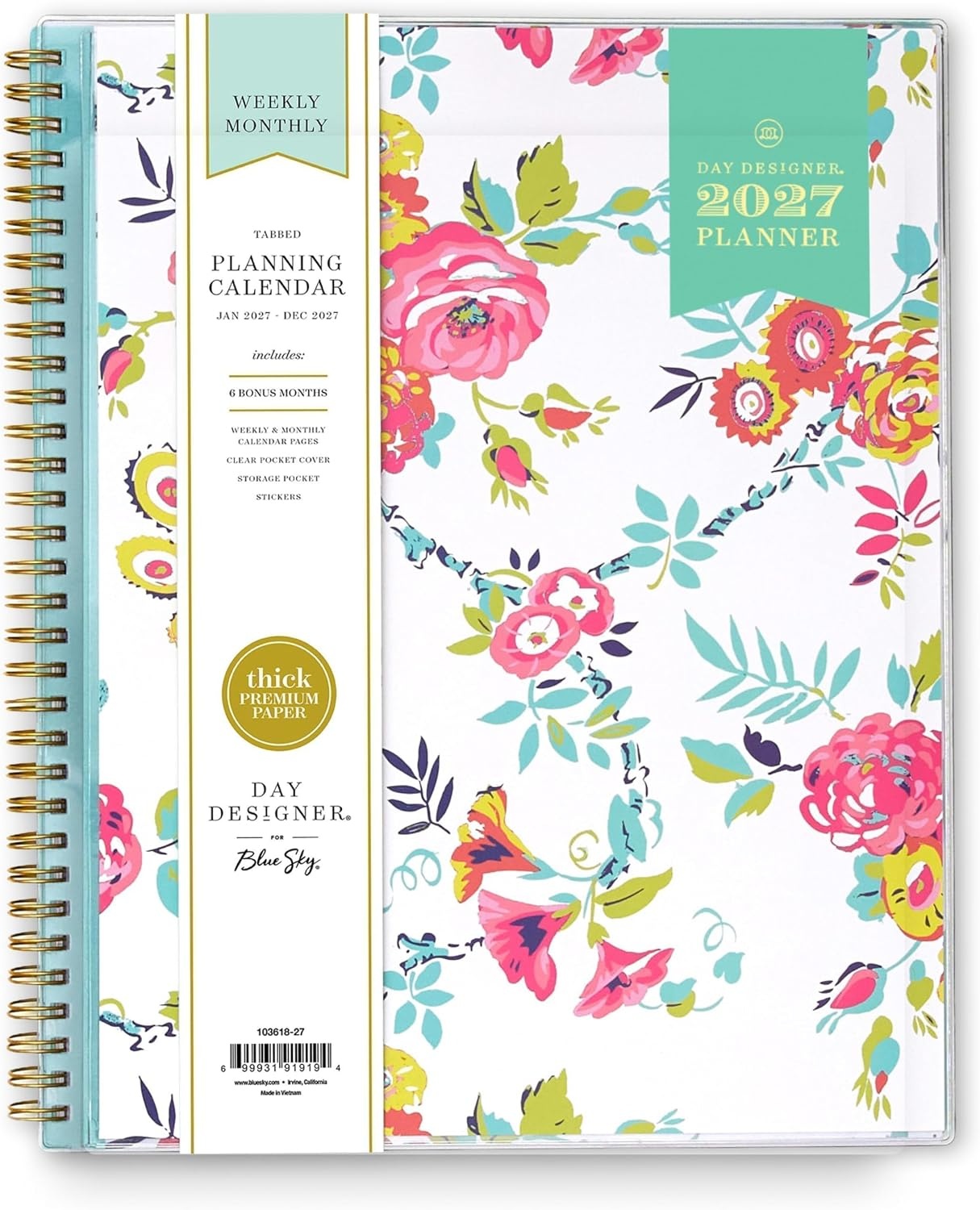 image:imageBlue Sky Day Designer 2027 Weekly amp Monthly Planner 5x8 Peyton WhitePeyton White 2027