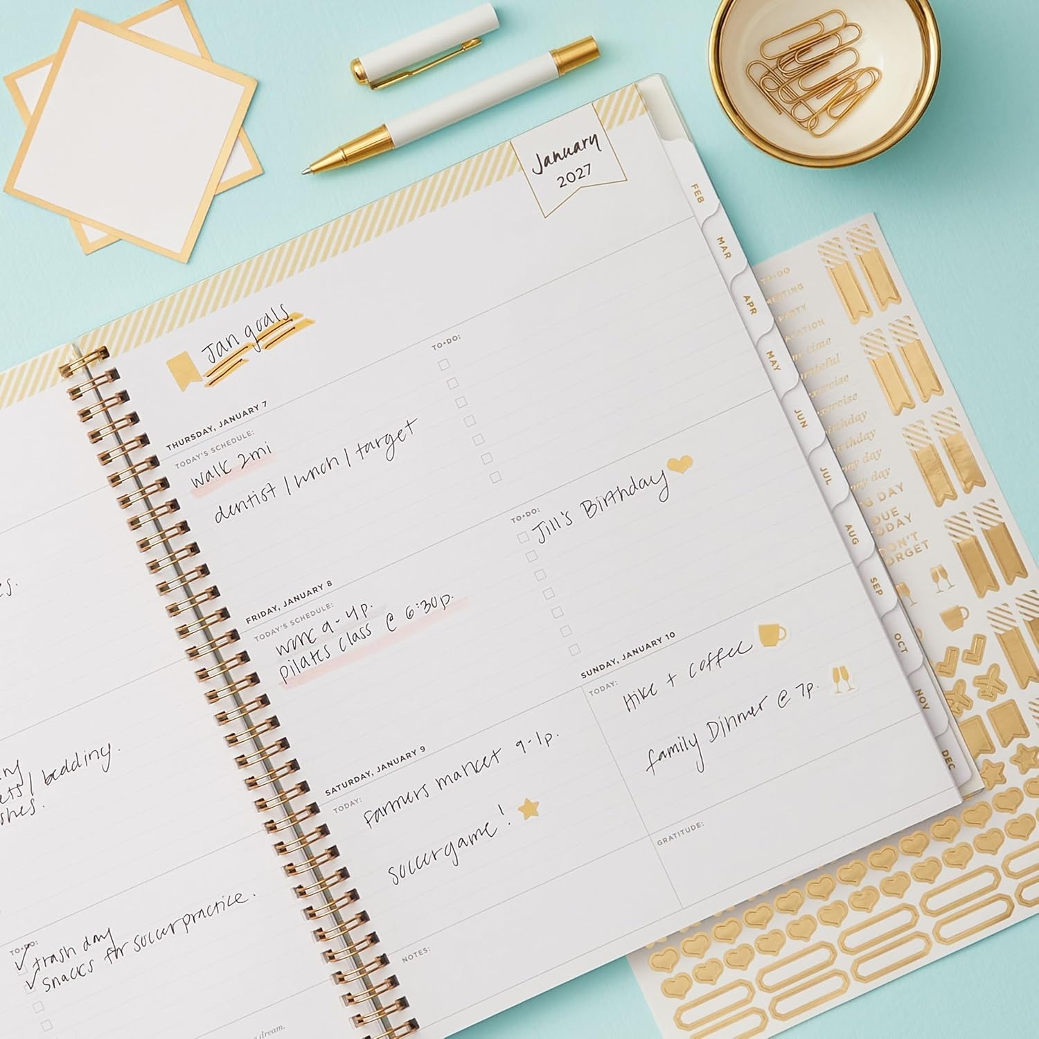 image:imageBlue Sky Day Designer 2027 Weekly amp Monthly Planner Calendar 5x8 TileTile 2027
