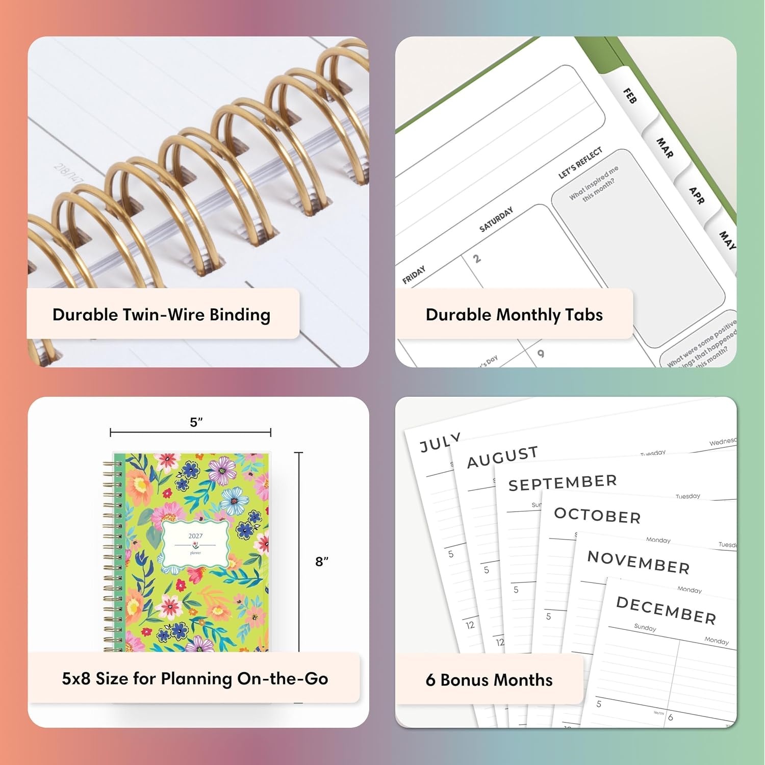 image:imageBlue Sky Gen Z 2027 Weekly amp Monthly Planner Calendar 5x8 MonicaMonica 2027