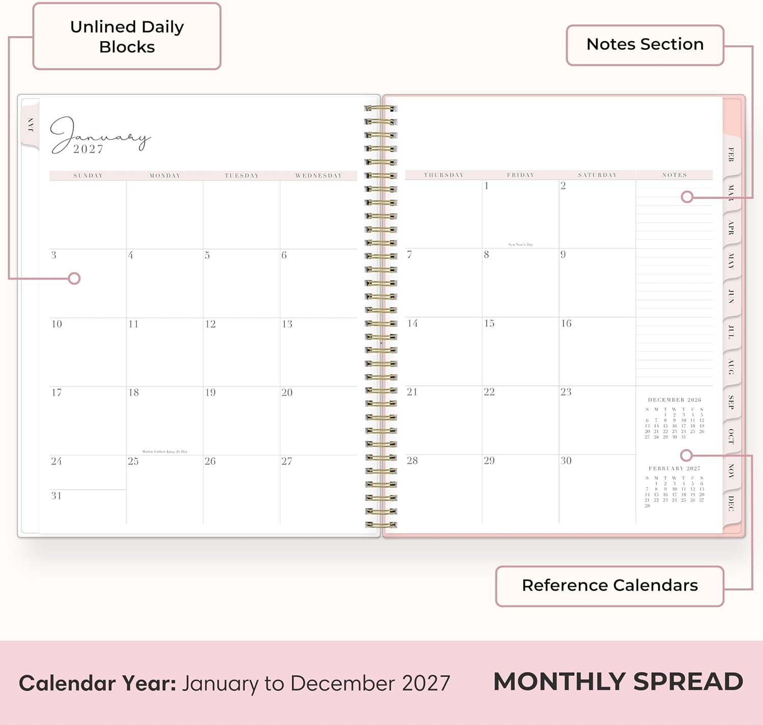 image:imageBlue Sky Rachel Parcell 2027 Weekly amp Monthly Planner 5x8 CherieCherie 2027