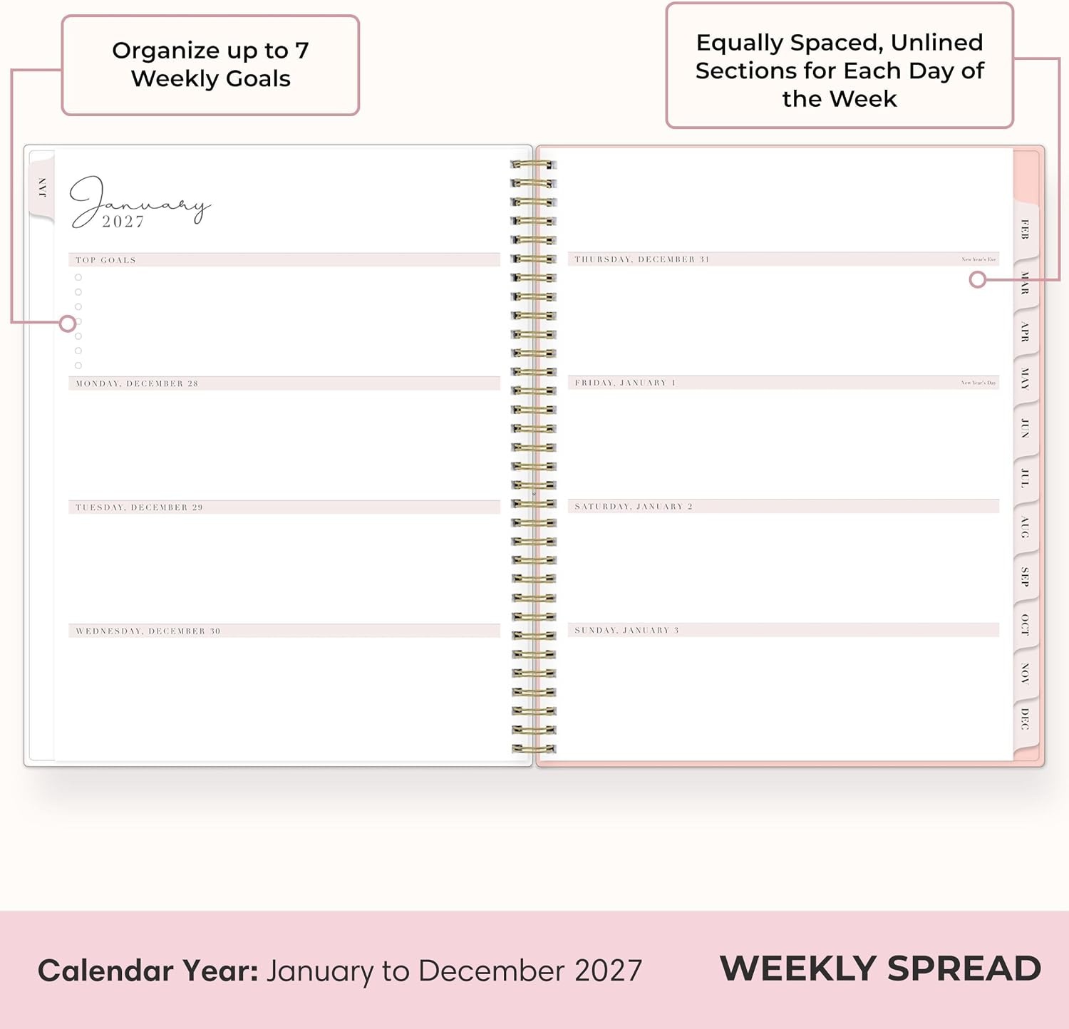 image:imageBlue Sky Rachel Parcell 2027 Weekly amp Monthly Planner 5x8 CherieCherie 2027