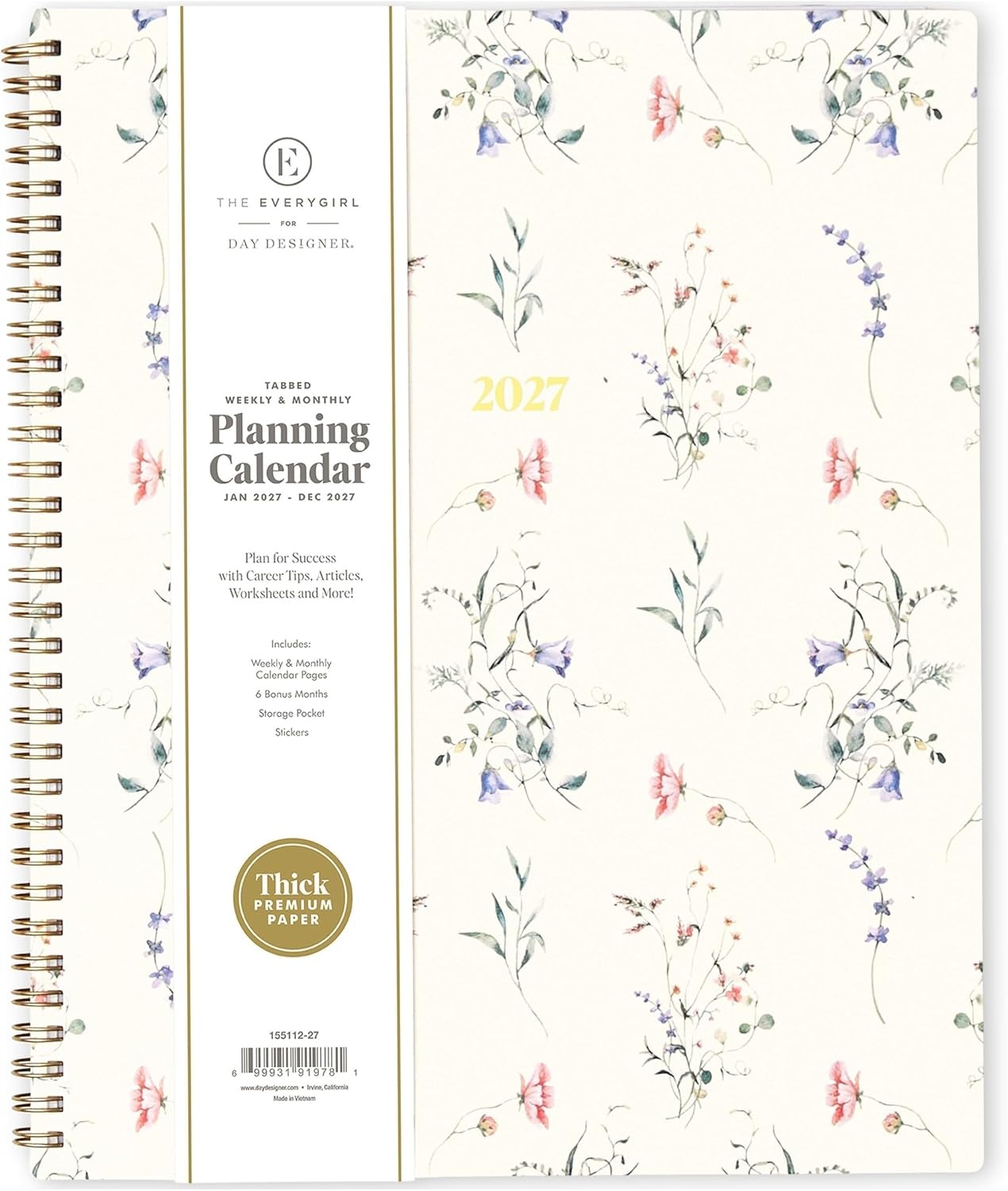 image:imageBlue Sky The Everygirl 2027 Weekly amp Monthly Planner 5x8 MarisaMarisa 2027