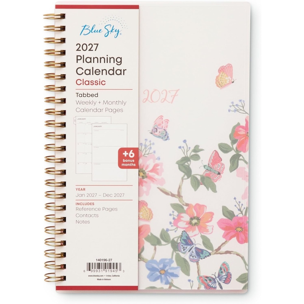 image:imageBlue Sky 2027 Weekly amp Monthly Planner Calendar 5x8 Fly ByFly By 2027