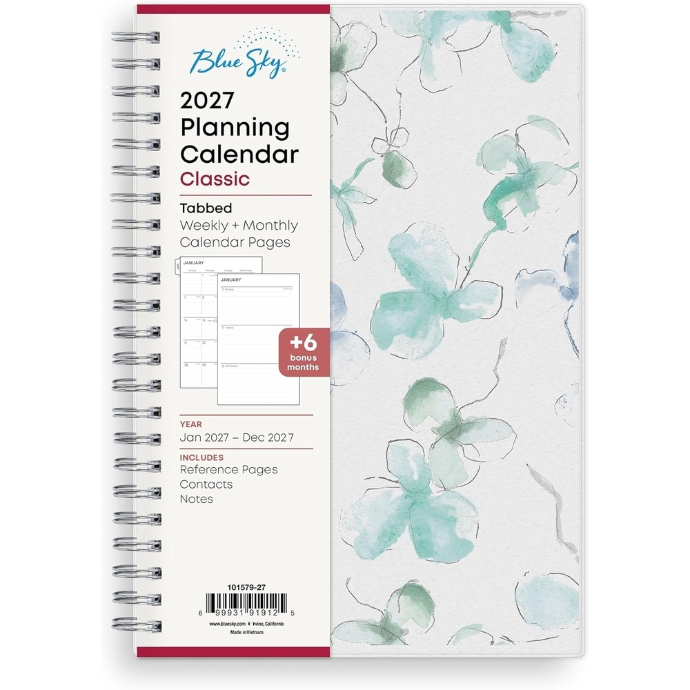 image:imageBlue Sky 2027 Weekly amp Monthly Planner Calendar 5x8 LindleyLindley 2027
