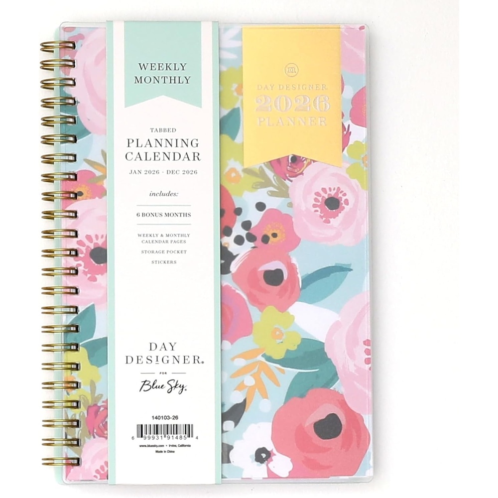 image:imageBlue Sky 2027 Weekly amp Monthly Planner Calendar 5x8 Secret Garden MintSecret Garden Mint 2026