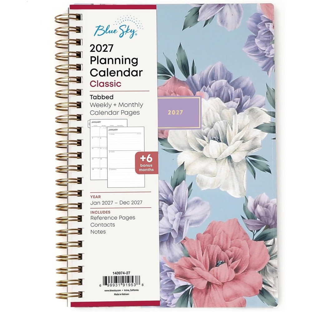 image:imageBlue Sky 2027 Weekly amp Monthly Planner Calendar 5x8 TulaTula 2027