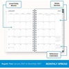 Blue Sky 2027 Weekly & Monthly Planner Calendar, 5″x8″, Amitza(Amitza- 2027)