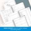 Blue Sky 2027 Weekly & Monthly Planner Calendar, 5″x8″, Amitza(Amitza- 2027)