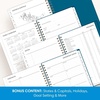 Blue Sky 2027 Weekly & Monthly Planner Calendar, 5″x8″, Bakah Blue(Bakah Blue- 2027)