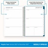 Blue Sky 2027 Weekly & Monthly Planner Calendar, 5″x8″, Bakah Blue(Bakah Blue- 2027)