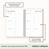 Blue Sky 2027 Weekly & Monthly Planner Calendar, 5″x8″ Bengala Desert Rose(Bengala Desert Rose- 2027)