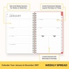 Blue Sky 2027 Weekly & Monthly Planner Calendar, 5″x8″, Bright Dahlias(Bright Dahlias- 2027)