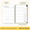 Blue Sky 2027 Weekly & Monthly Planner Calendar, 5″x8″, Butterflies(Butterflies- 2027)