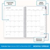 Blue Sky 2027 Weekly & Monthly Planner Calendar, 5″x8″, Laila(Laila- 2027)