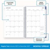 Blue Sky 2027 Weekly & Monthly Planner Calendar, 5″x8″, Lindley(Lindley- 2027)