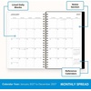 Blue Sky 2027 Weekly & Monthly Planner Calendar, 5″x8″, Noire