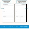 Blue Sky 2027 Weekly & Monthly Planner Calendar, 5″x8″, Noire