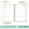 Blue Sky 2027 Weekly & Monthly Planner Calendar, 5″x8″, Secret Garden Mint(Secret Garden Mint- 2026)