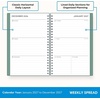 Blue Sky 2027 Weekly & Monthly Planner Calendar, 5″x8″, Solid Green