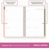 Blue Sky 2027 Weekly and Monthly Planner Calendar, 5″x8″, Solid Sorbet