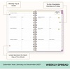 Blue Sky Day Designer 2027 Weekly & Monthly Planner, 5″x8″, Kerridge Lilac(Kerridge Lilac- 2027)