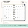 Blue Sky Day Designer 2027 Weekly & Monthly Planner, 5″x8″, Peyton Navy(Peyton Navy- 2027)