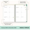 Blue Sky Day Designer 2027 Weekly & Monthly Planner, 5″x8″, Peyton White(Peyton White- 2026)