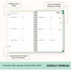 Blue Sky Day Designer 2027 Weekly & Monthly Planner, 5″x8″, Peyton White(Peyton White- 2027)