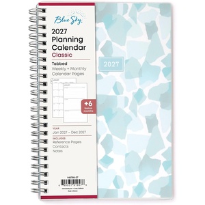 Blue Sky 2027 Weekly & Monthly Planner Calendar, 5″x8″, Amitza(Amitza- 2027)