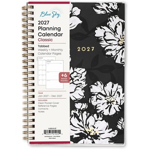 Blue Sky 2027 Weekly & Monthly Planner Calendar, 5″x8″, Baccara Dark(Baccara Dark- 2027)