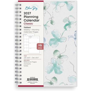 Blue Sky 2027 Weekly & Monthly Planner Calendar, 5″x8″, Lindley(Lindley- 2027)